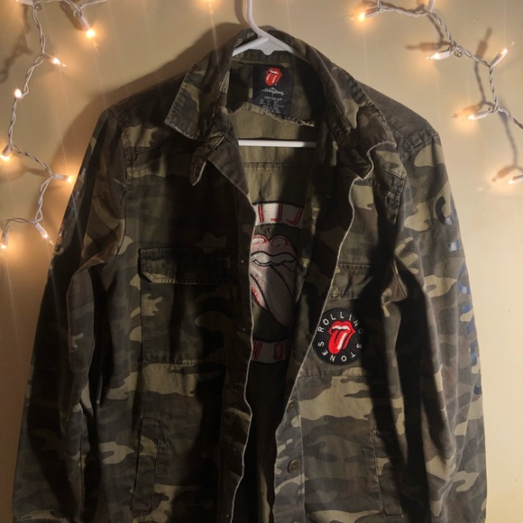 camo rolling stones jacket - Picture 2 of 3
